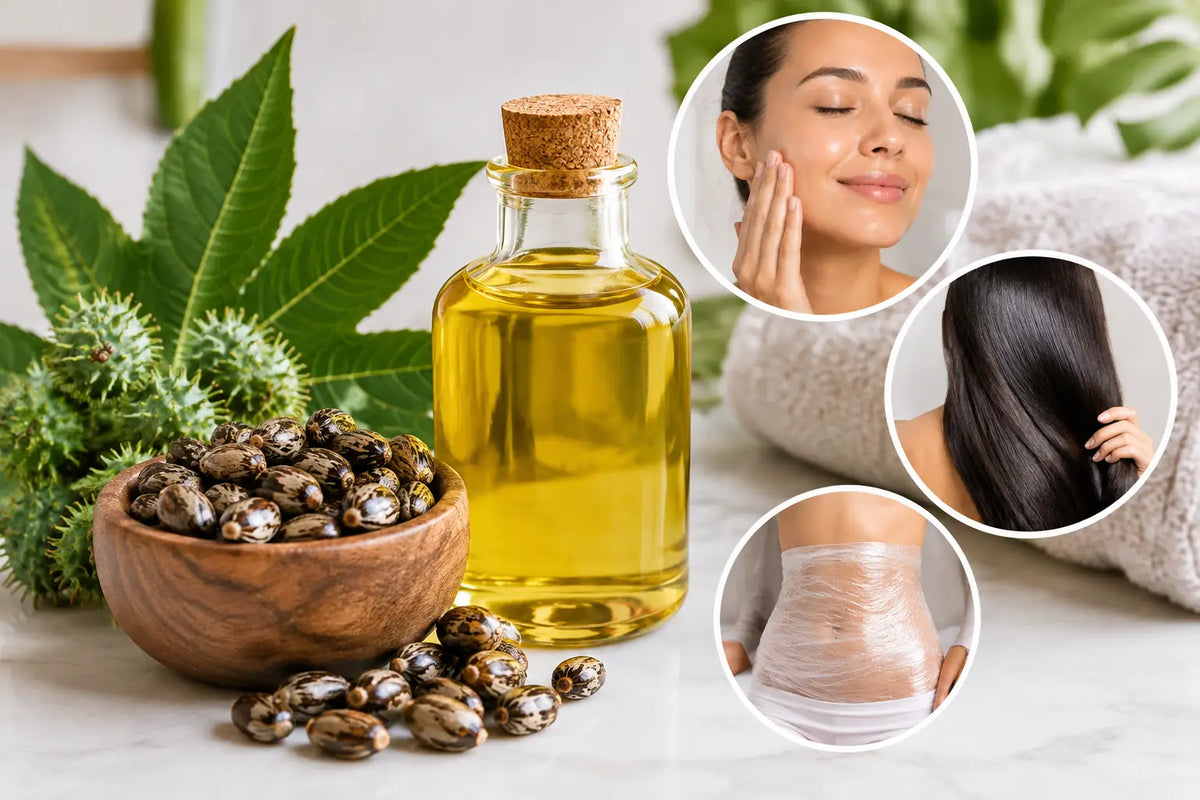 How to Use Castor Oil for Skin, Hair and Wraps