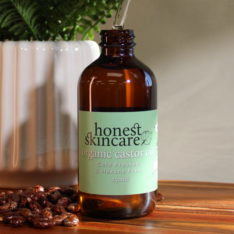 Castor Oil Organic - Cold Pressed - Hexane Free (Glass Bottles)