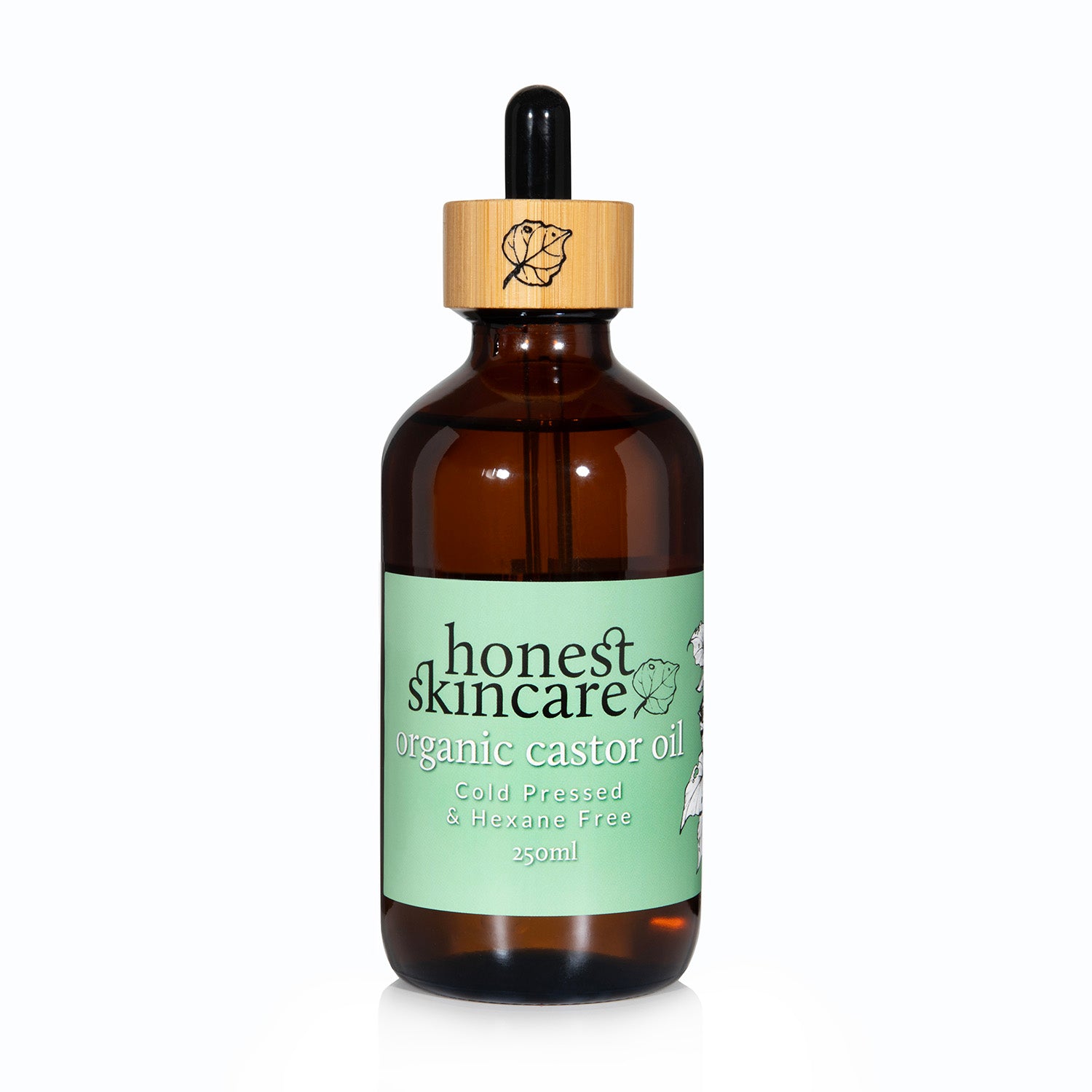Castor Oil Organic - Cold Pressed - Hexane Free (Glass Bottles)