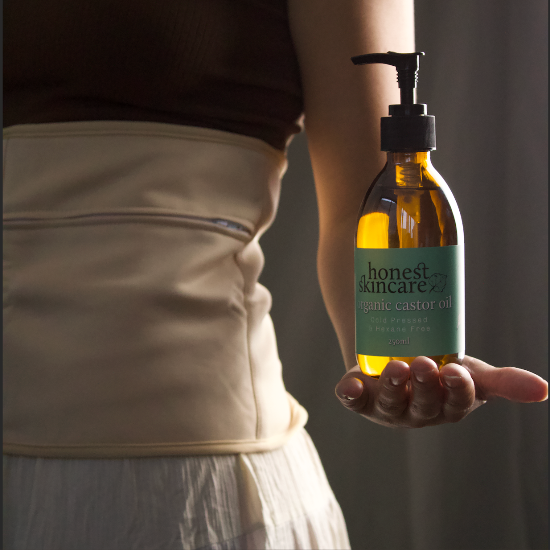 Castor Oil Organic - Cold Pressed - Hexane Free (Glass Bottles)