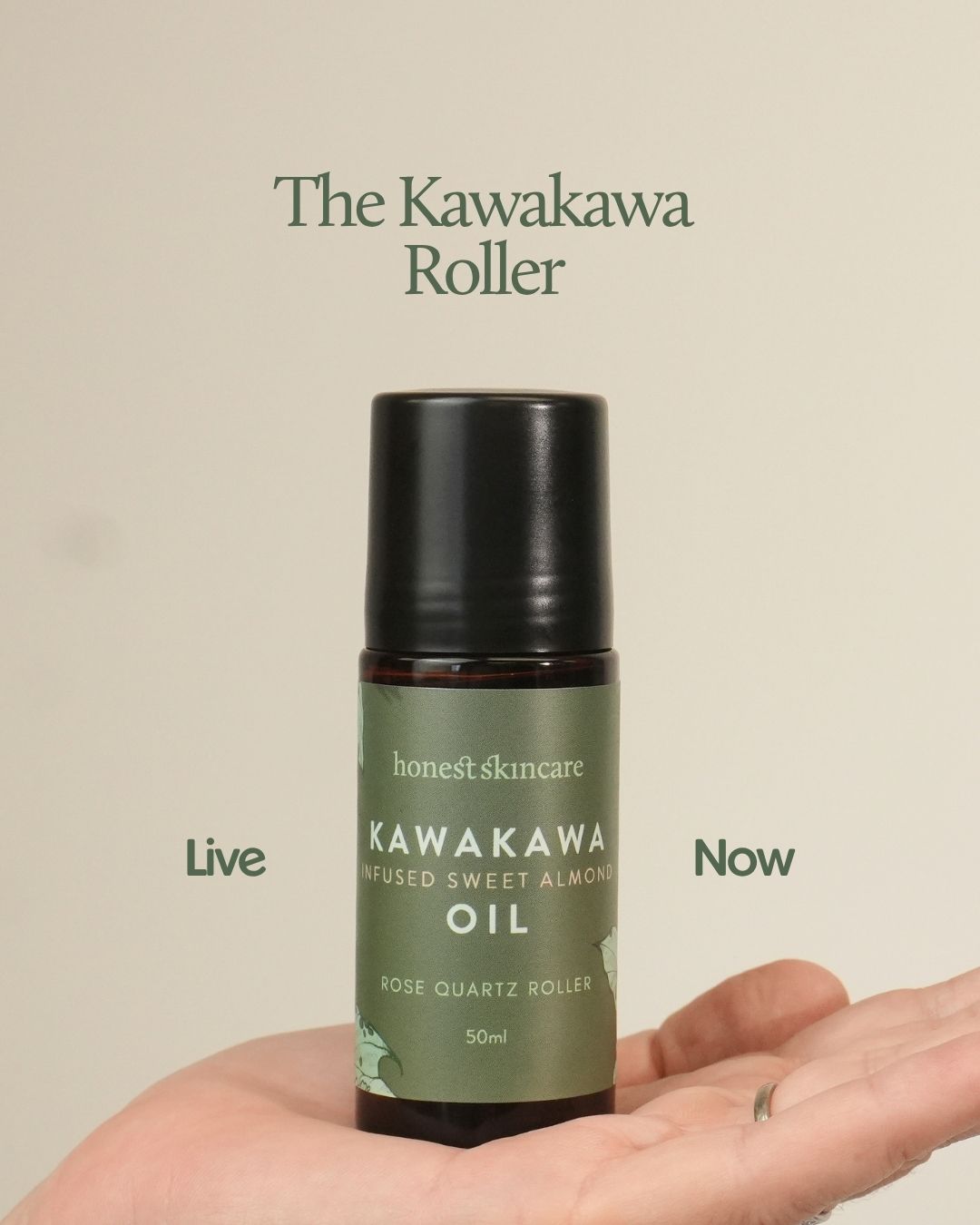 Quartz Roller: Kawakawa Sweet Almond Oil for Skin