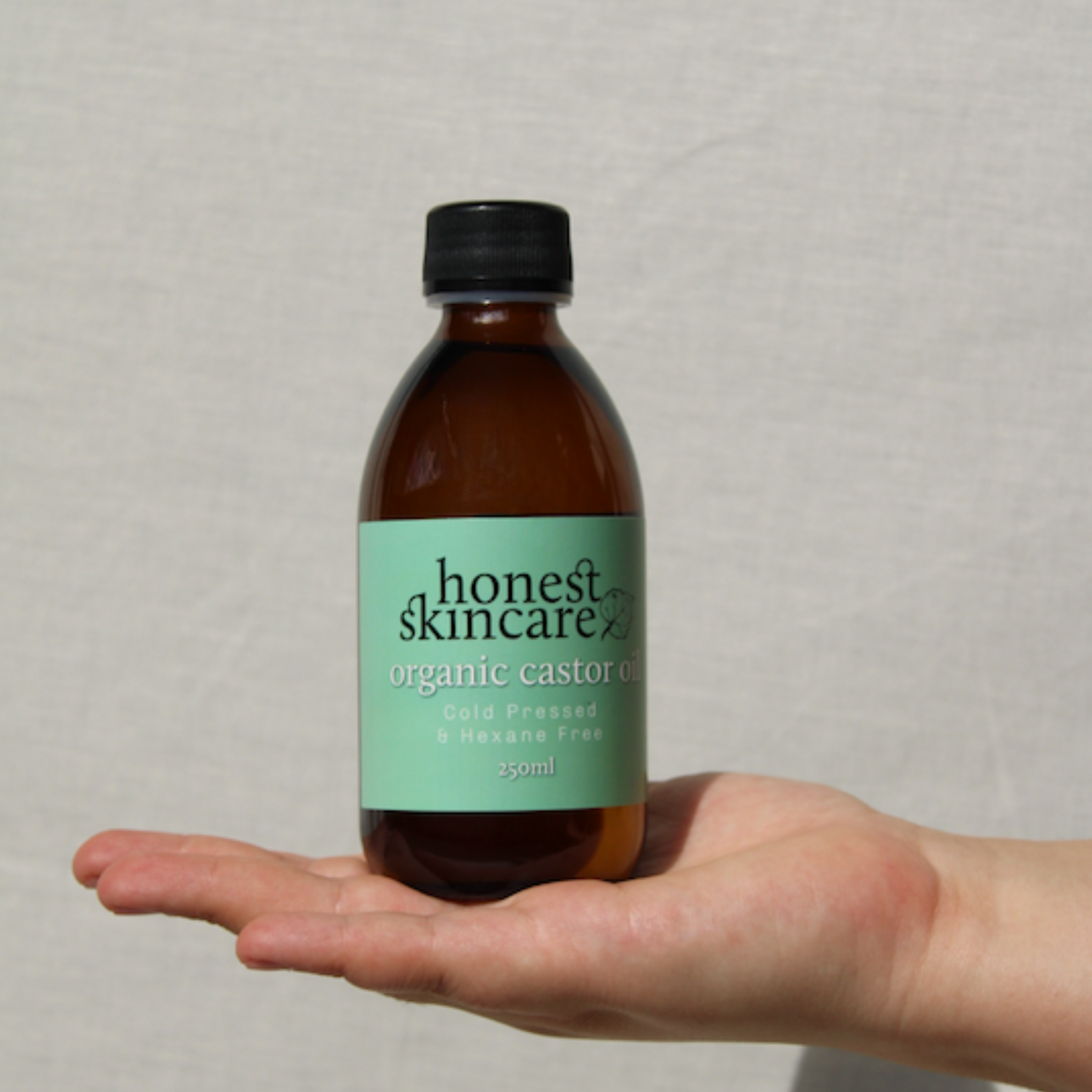 Castor Oil Organic - Cold Pressed - Hexane Free (Glass Bottles)