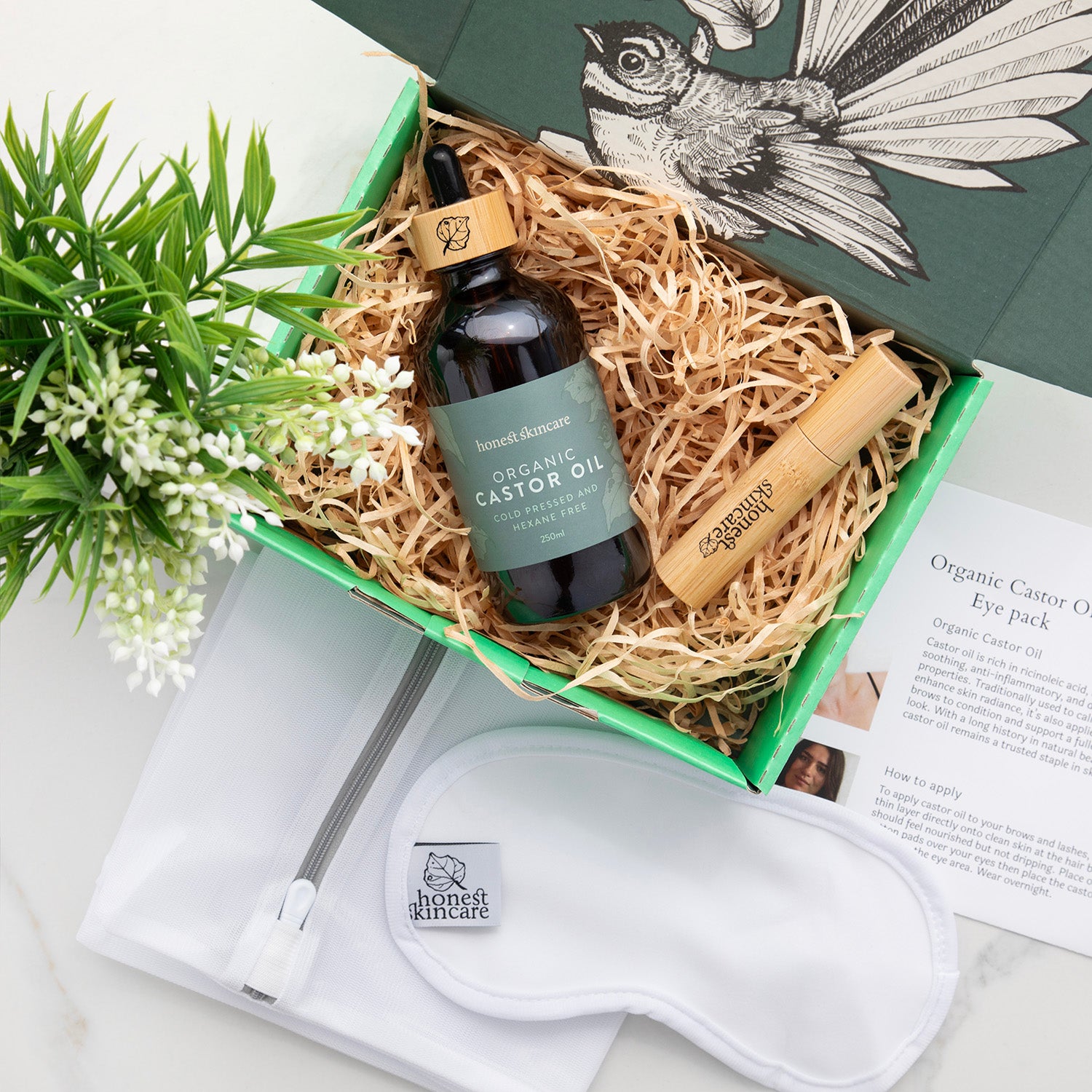 Organic Castor Oil Eye Wrap Starter Pack