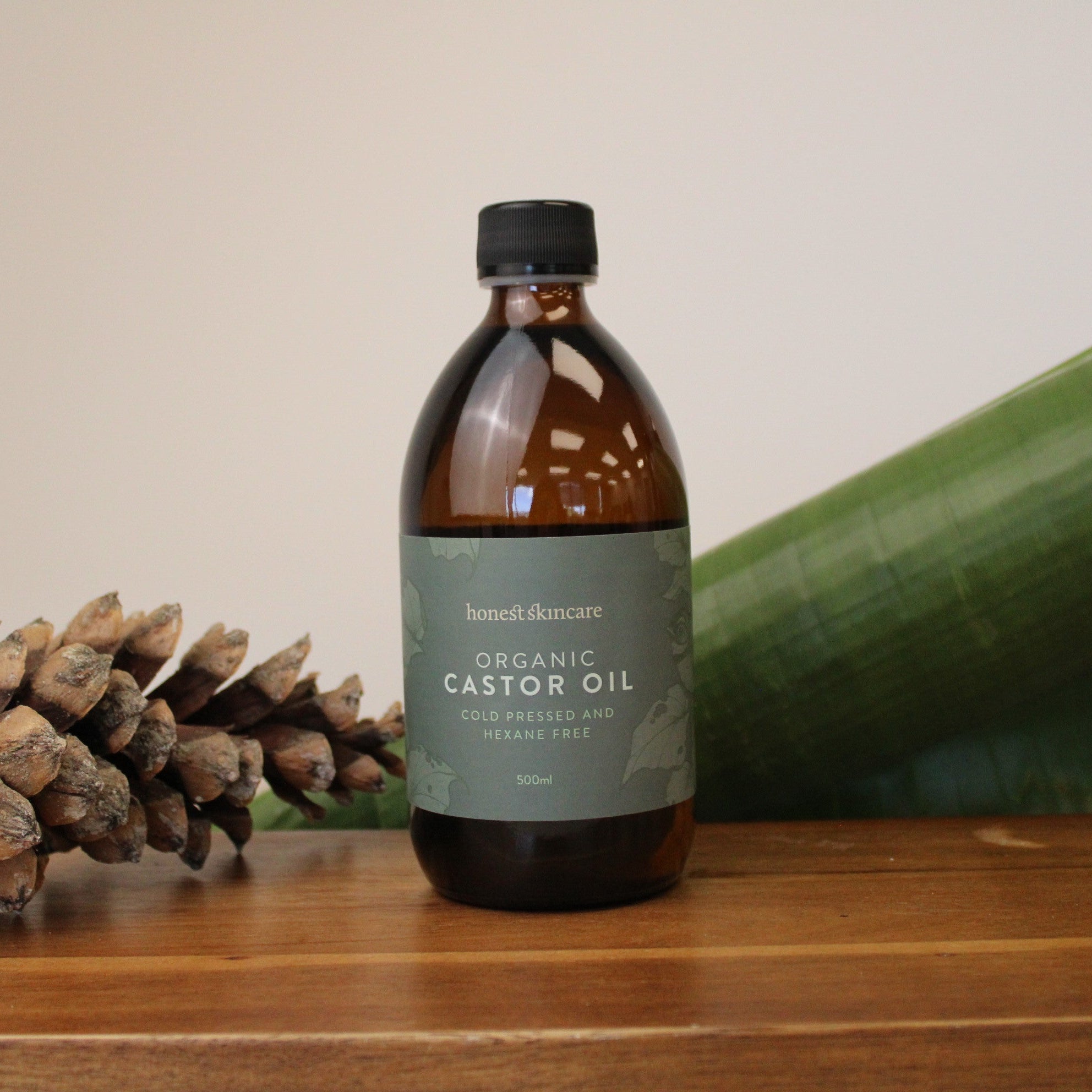 Castor Oil - Certified Organic - Cold Pressed - Hexane Free (Glass Bottles)
