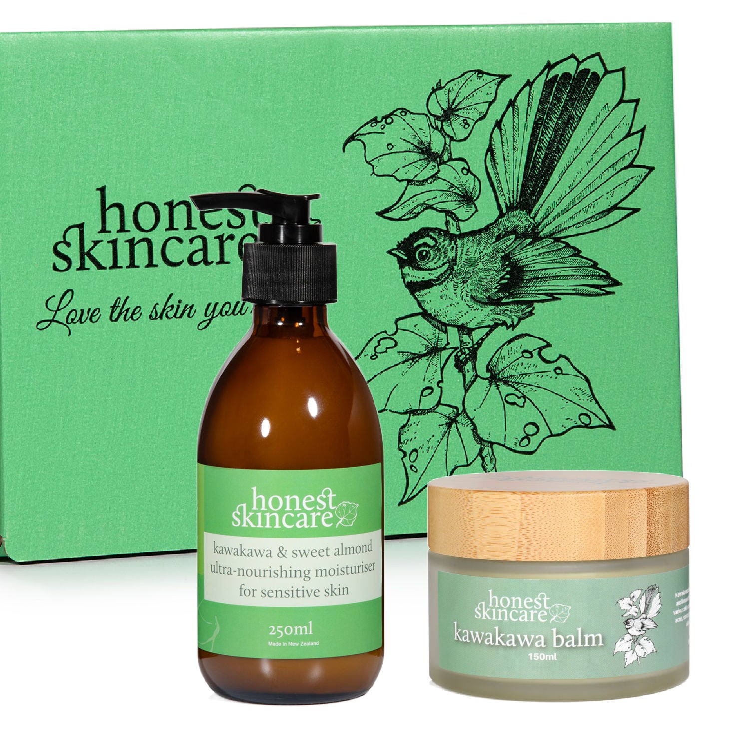 Honest Skincare Kawakawa Balm and Moisturiser Bundle