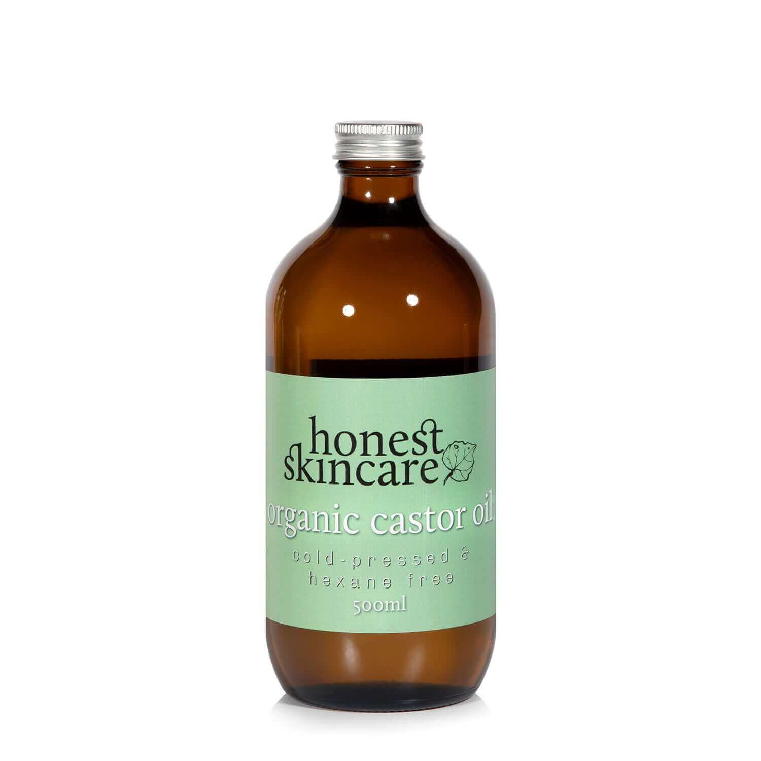 Castor Oil Organic - Cold Pressed - Hexane Free (Glass Bottles)