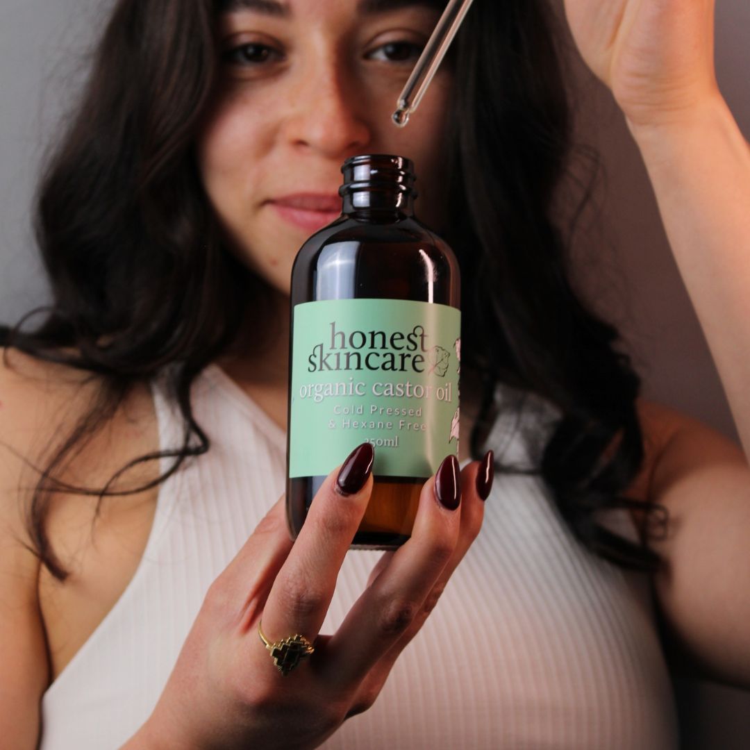 Castor Oil - Certified Organic - Cold Pressed - Hexane Free (Glass Bottles)