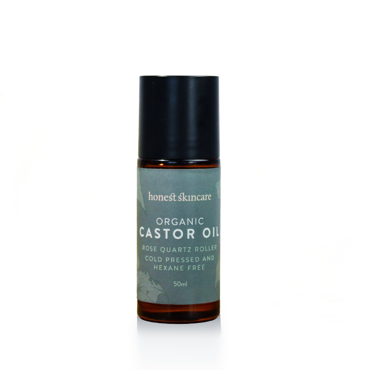 Photo Product of rose Quartz Roller with Certified Organic Castor Oil 