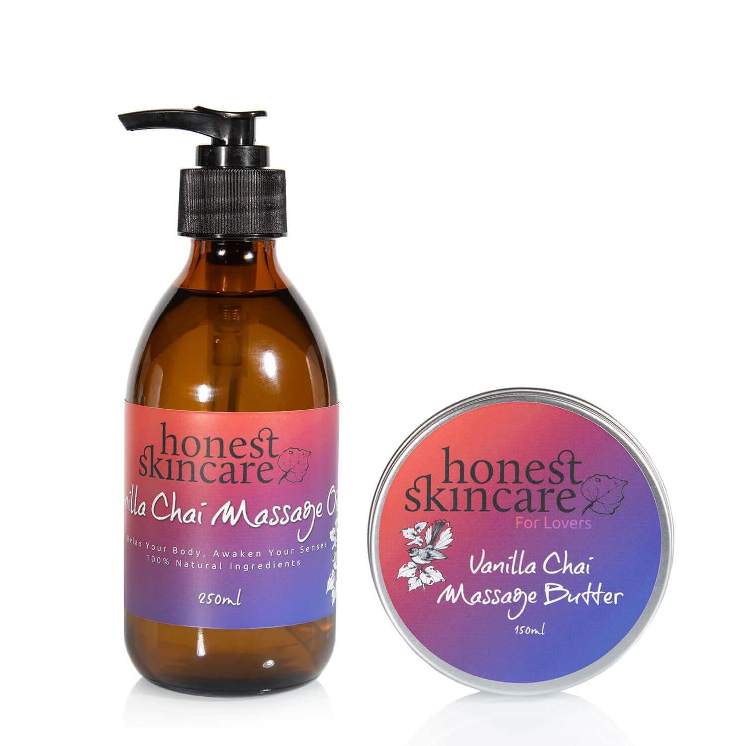 Honest Skincare Vanilla Chai Lovers Massage Set