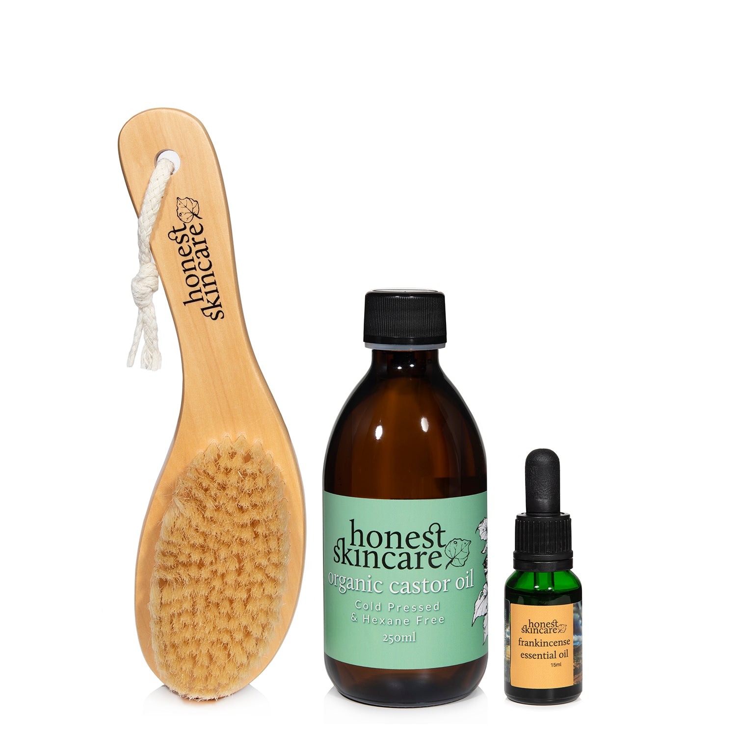 Dry Brush, Organic Castor Oil & Frankincense