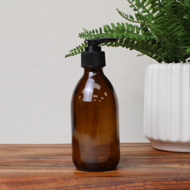 250ml Glass Bottle with Pump